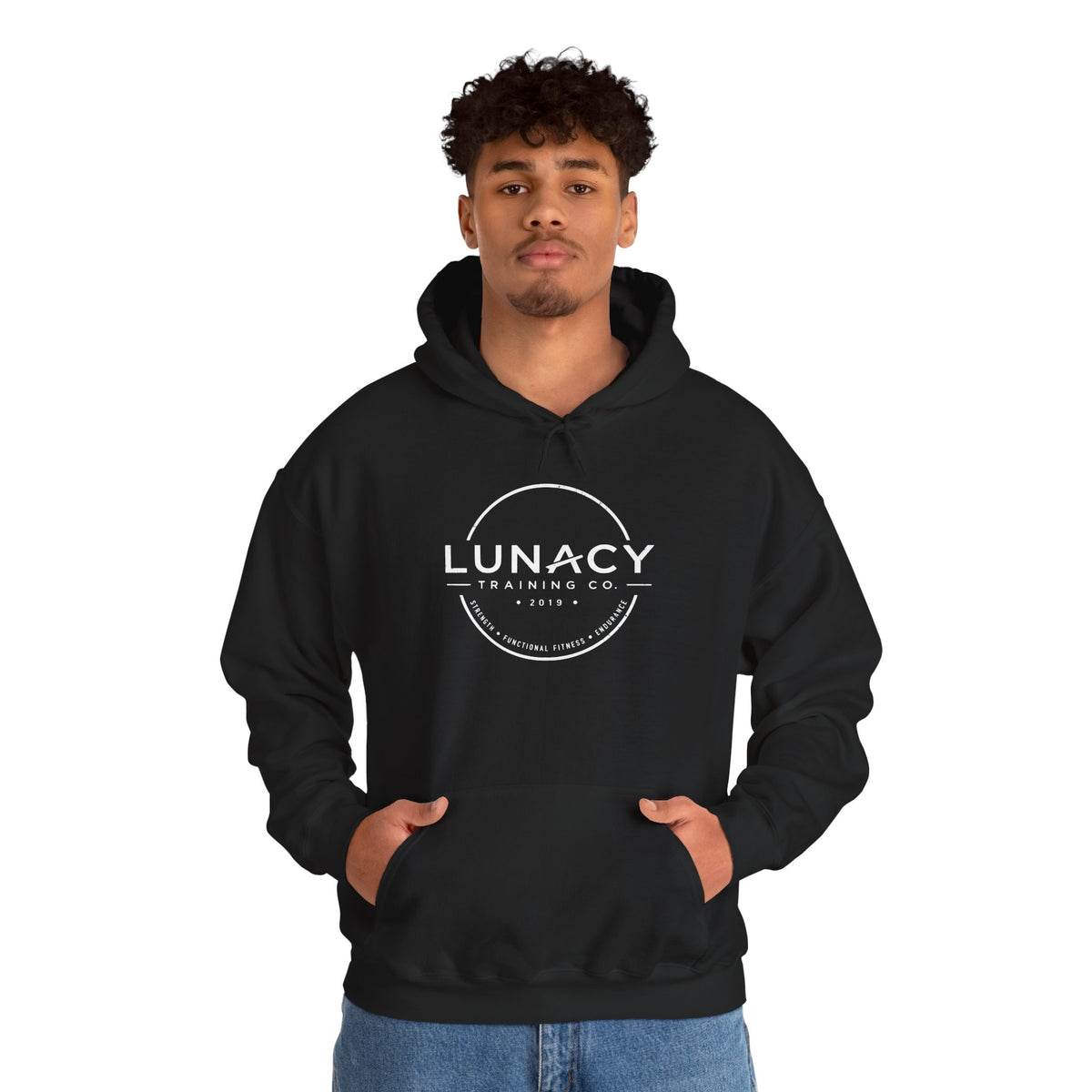 Gildan Hoodie Distressed Circle Logo