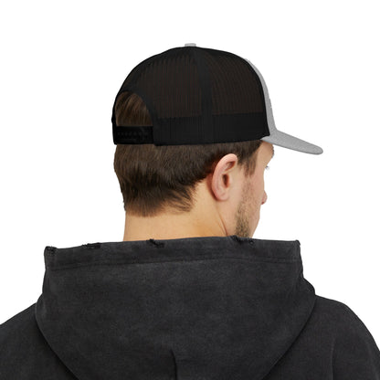 Embroidered Mesh Snapback Hat