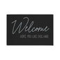 Welcome Floor Mat with Dog Hair Humor