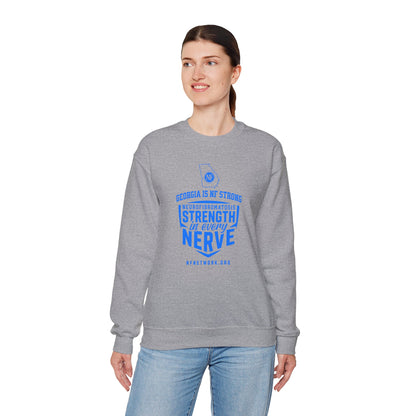 Crewneck Sweatshirt — "Strength in Every Nerve" Georgia Neurofibromatosis Awareness