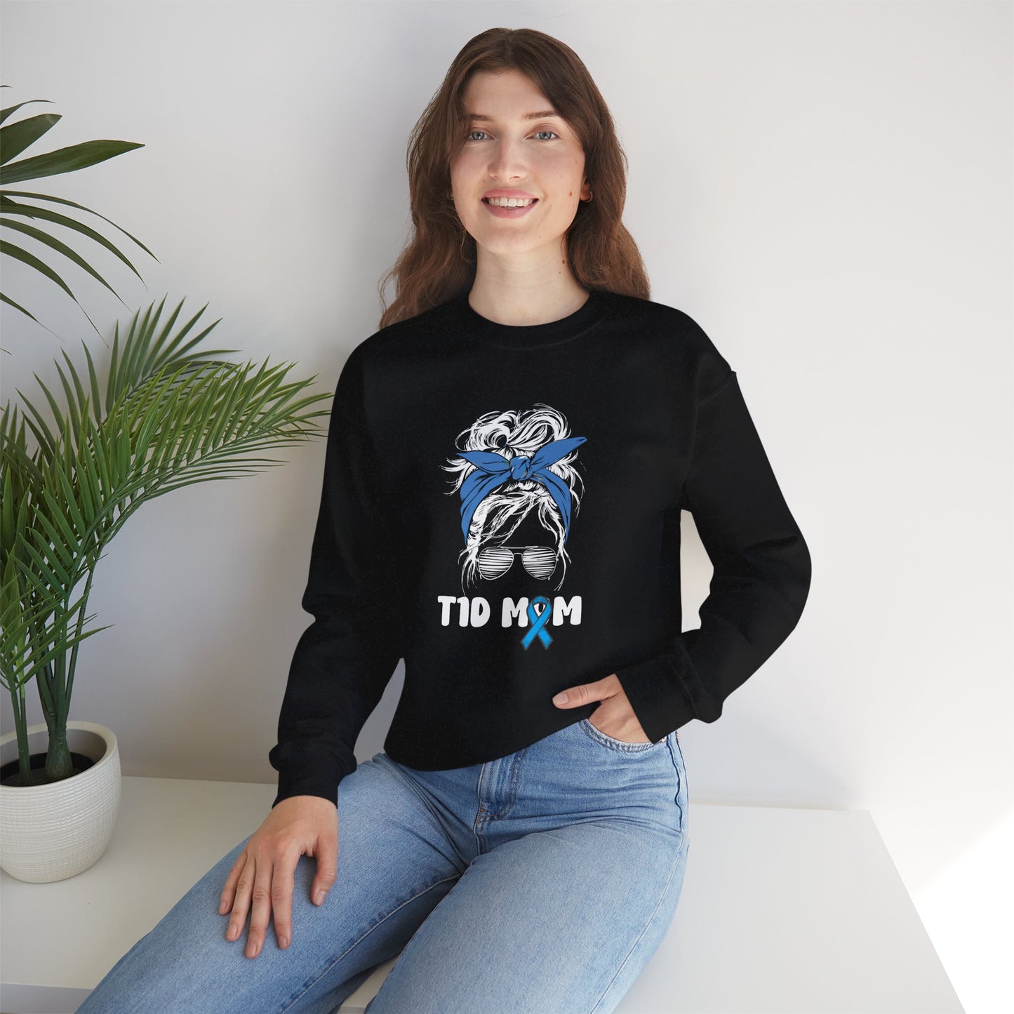 T1D Mom Crewneck Sweatshirt