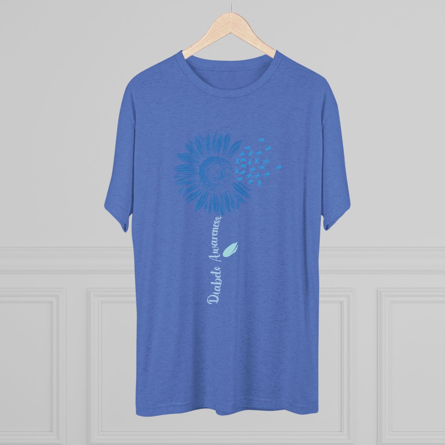 T1D Awareness Sunflower Tee — Front & Back Diabetes Support Shirt