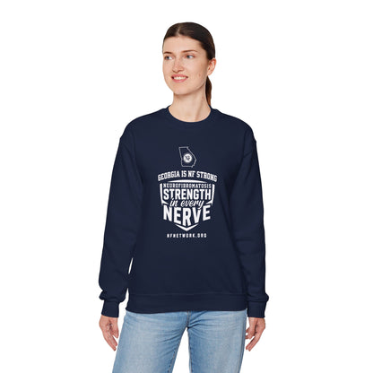 Crewneck Sweatshirt — "Strength in Every Nerve" Georgia Neurofibromatosis Awareness