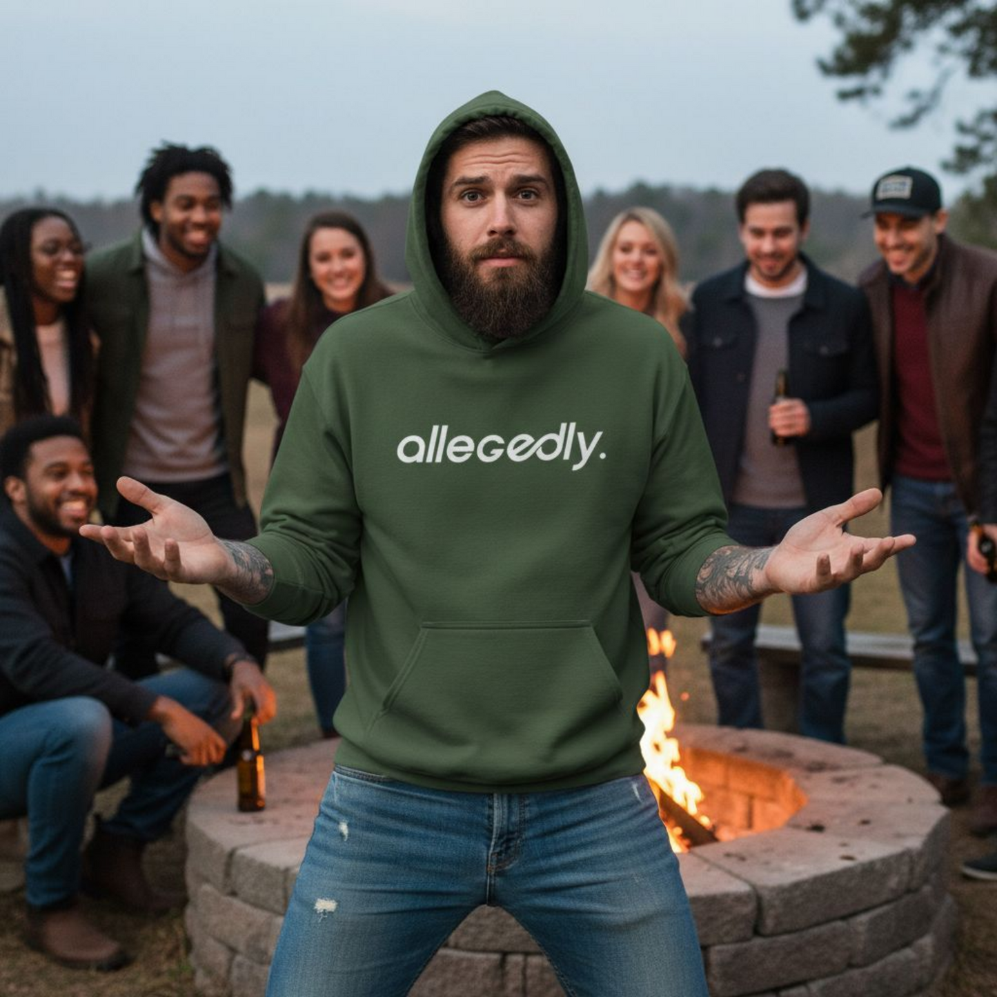 Allegedly Hoodie True Crime Gildan Sweatshirt
