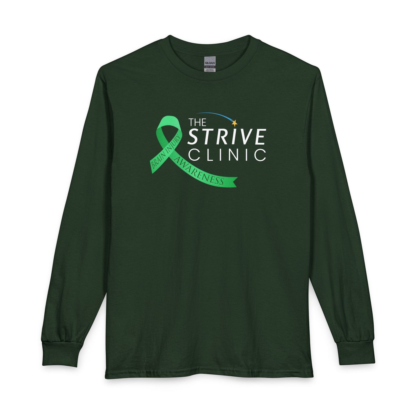 Strive Brain Injury Awareness Long Sleeve - Front & Back Design
