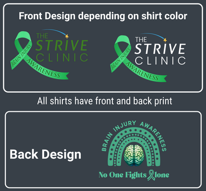 Strive Brain Injury Awareness Long Sleeve - Front & Back Design