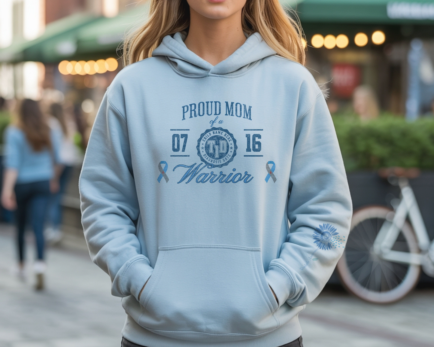 Personalized Warrior Mom Hoodie — TID Awareness Sweatshirt