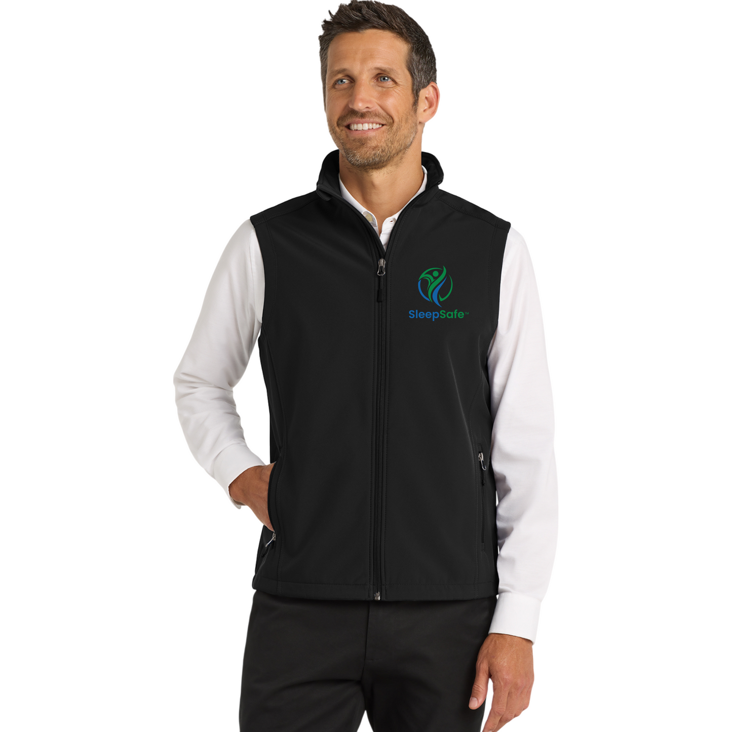 Embroidered Soft Shell Vest with SleepSafe Logo