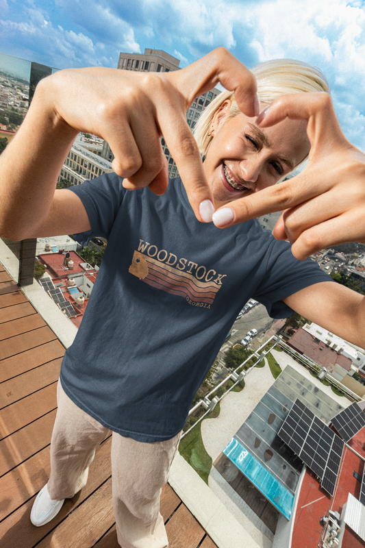 Woodstock Georgia Boho "Band of Colors" T-Shirt